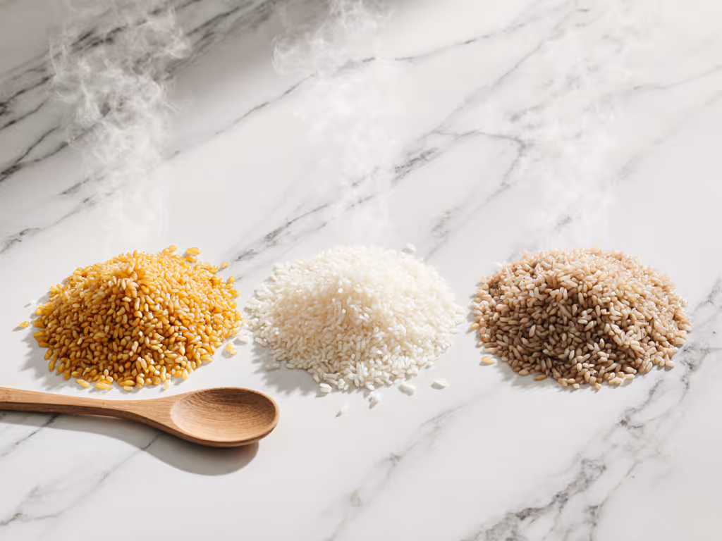 rice texture comparison